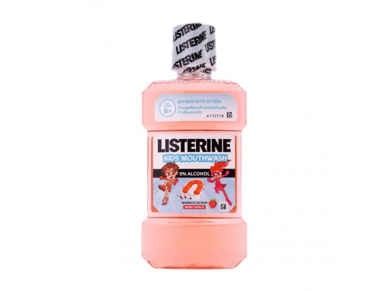 Nước súc miệng cho trẻ em Listerine Kids Mouthwash hương berry (250ml)